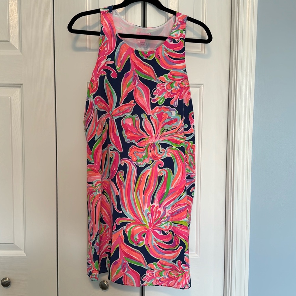 EUC Lilly Pulitzer Jackie Shift silk dress size small